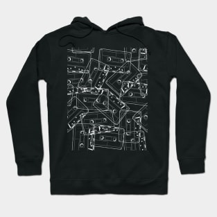 cassette_tapes_lines Hoodie